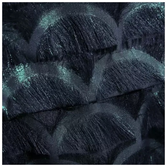 Iridescent Eyelash Peacock Oversize Tunic Top - Picture 8 of 8